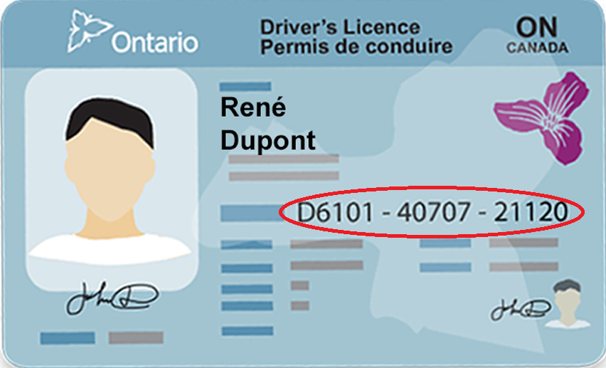 Permis de conduire de l'Ontario